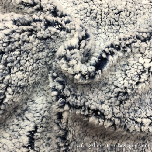 perforated mesh lamb sherpa  fabric